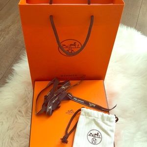 HERMÈS Belt Box, Buckle Dustbag & Shopping Bag